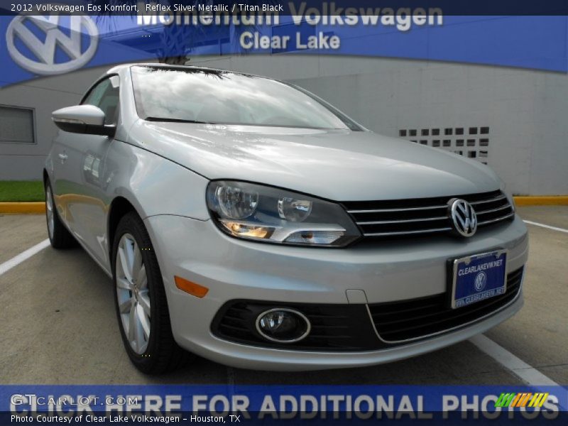 Reflex Silver Metallic / Titan Black 2012 Volkswagen Eos Komfort