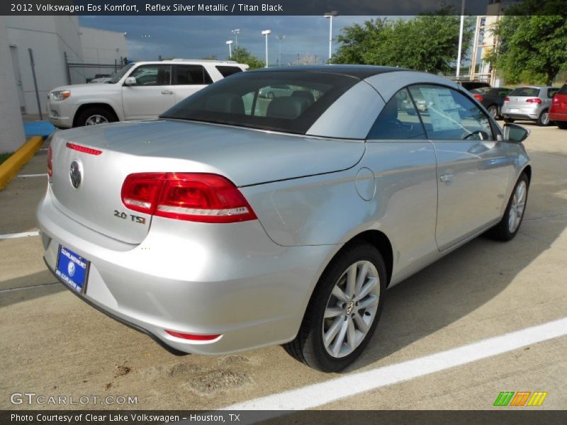 Reflex Silver Metallic / Titan Black 2012 Volkswagen Eos Komfort