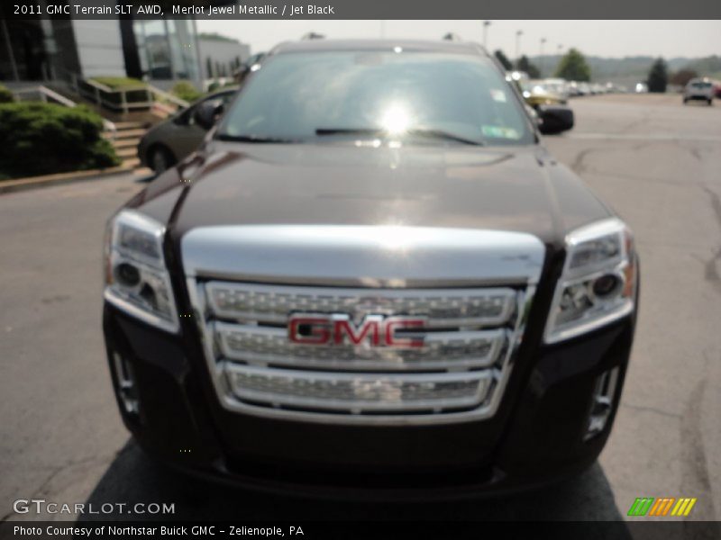 Merlot Jewel Metallic / Jet Black 2011 GMC Terrain SLT AWD