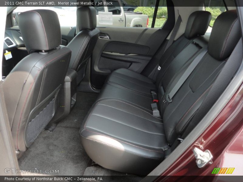 Merlot Jewel Metallic / Jet Black 2011 GMC Terrain SLT AWD