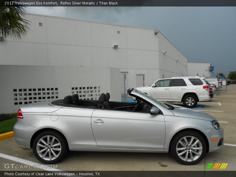 Reflex Silver Metallic / Titan Black 2012 Volkswagen Eos Komfort