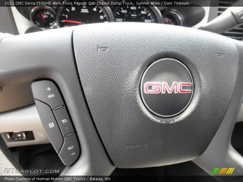 Summit White / Dark Titanium 2011 GMC Sierra 3500HD Work Truck Regular Cab Chassis Dump Truck
