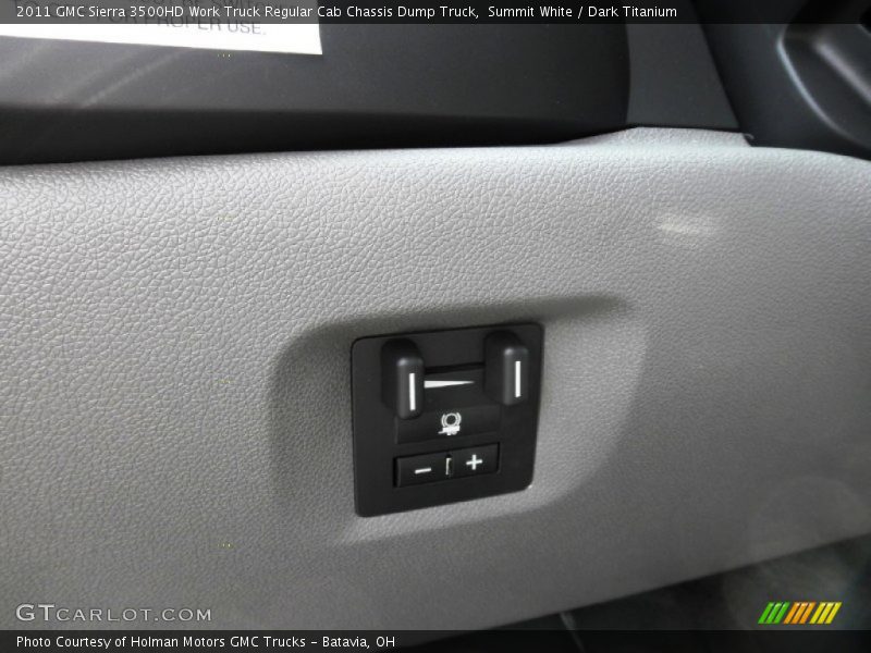 Summit White / Dark Titanium 2011 GMC Sierra 3500HD Work Truck Regular Cab Chassis Dump Truck