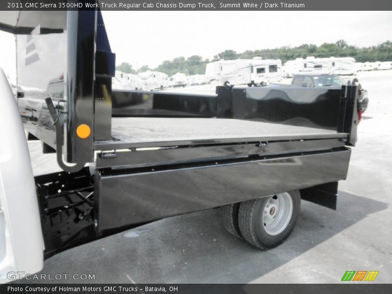 Summit White / Dark Titanium 2011 GMC Sierra 3500HD Work Truck Regular Cab Chassis Dump Truck