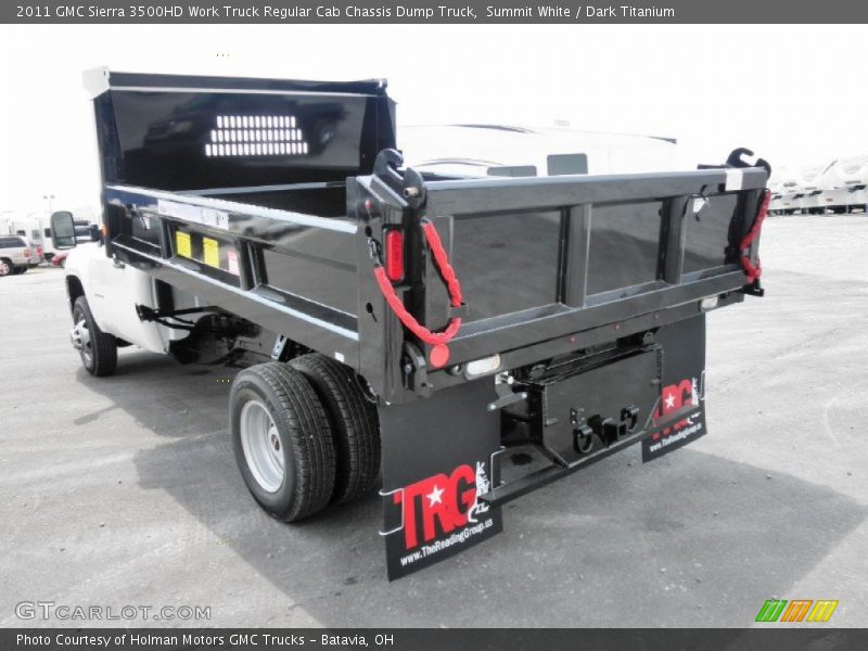 Summit White / Dark Titanium 2011 GMC Sierra 3500HD Work Truck Regular Cab Chassis Dump Truck