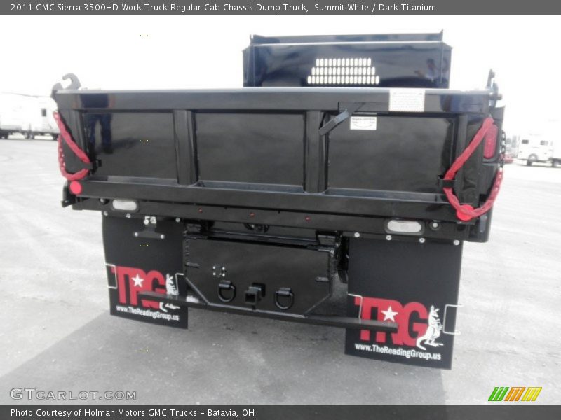 Summit White / Dark Titanium 2011 GMC Sierra 3500HD Work Truck Regular Cab Chassis Dump Truck