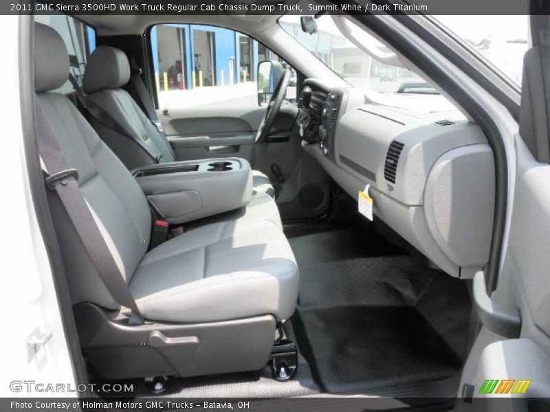Summit White / Dark Titanium 2011 GMC Sierra 3500HD Work Truck Regular Cab Chassis Dump Truck