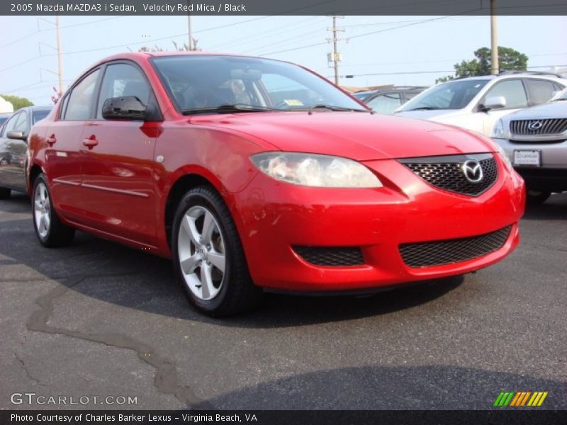 Velocity Red Mica / Black 2005 Mazda MAZDA3 i Sedan
