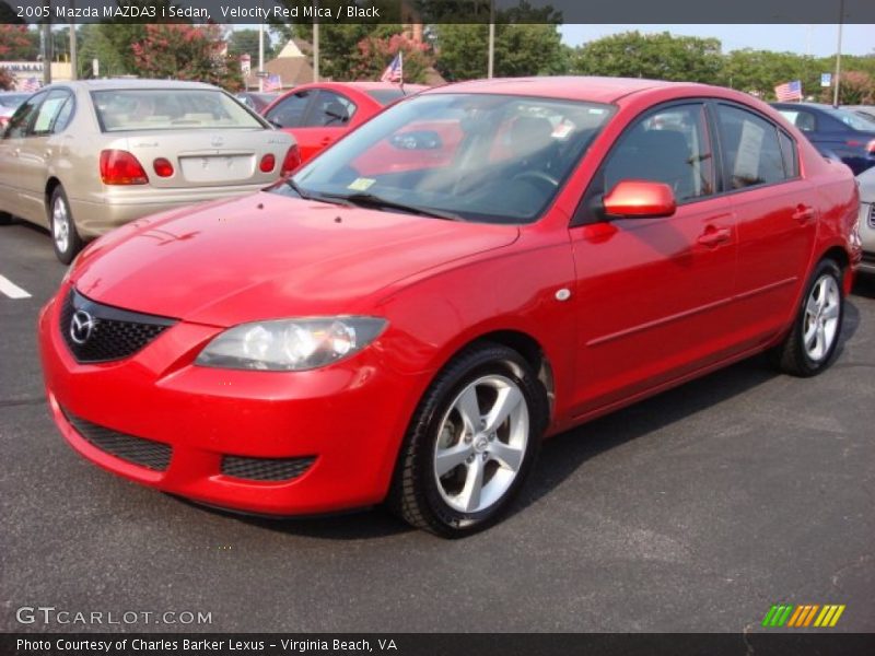 Velocity Red Mica / Black 2005 Mazda MAZDA3 i Sedan