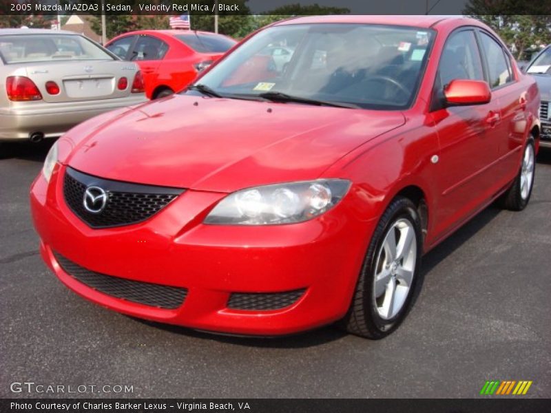 Velocity Red Mica / Black 2005 Mazda MAZDA3 i Sedan