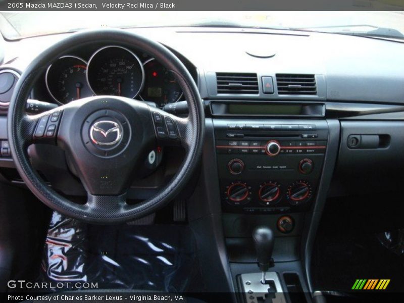 Velocity Red Mica / Black 2005 Mazda MAZDA3 i Sedan