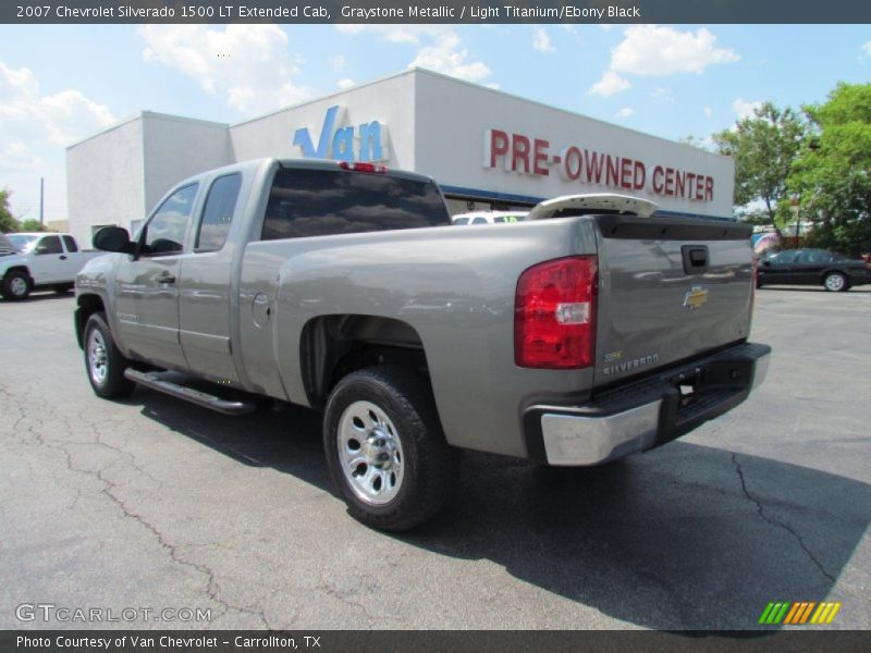 Graystone Metallic / Light Titanium/Ebony Black 2007 Chevrolet Silverado 1500 LT Extended Cab