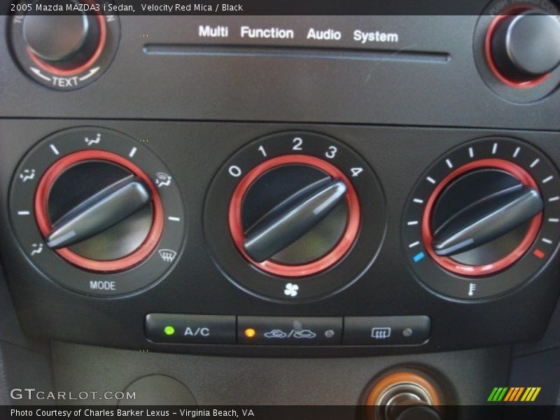 Velocity Red Mica / Black 2005 Mazda MAZDA3 i Sedan