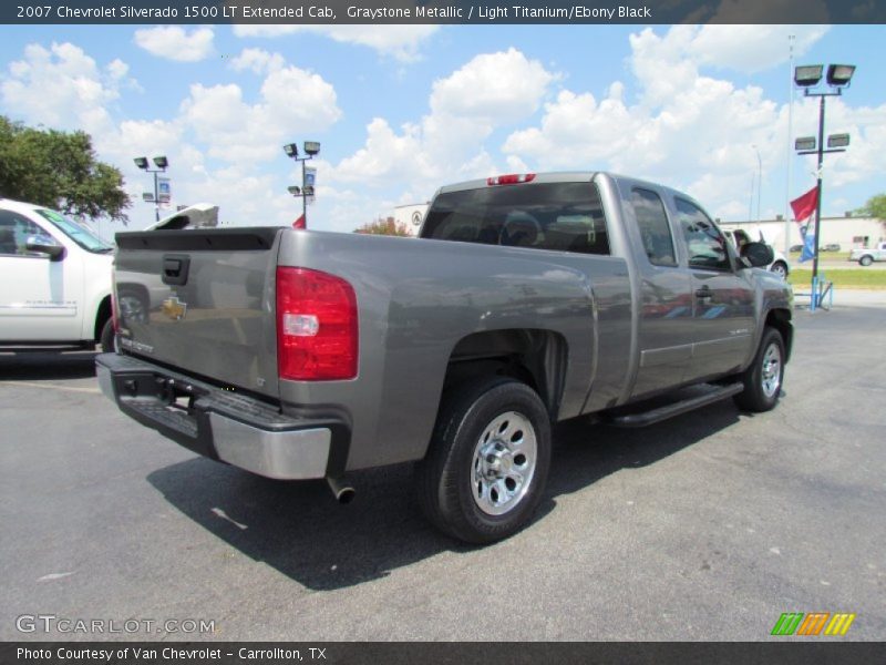Graystone Metallic / Light Titanium/Ebony Black 2007 Chevrolet Silverado 1500 LT Extended Cab