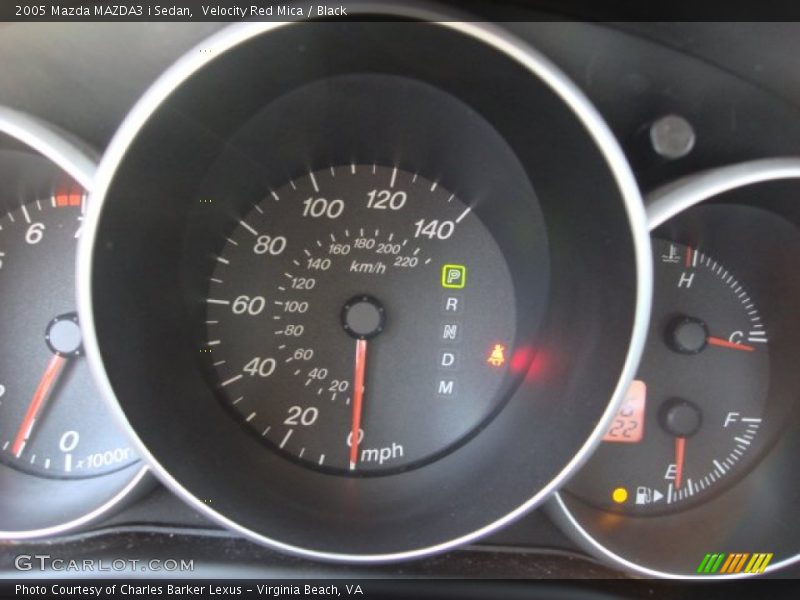 Velocity Red Mica / Black 2005 Mazda MAZDA3 i Sedan