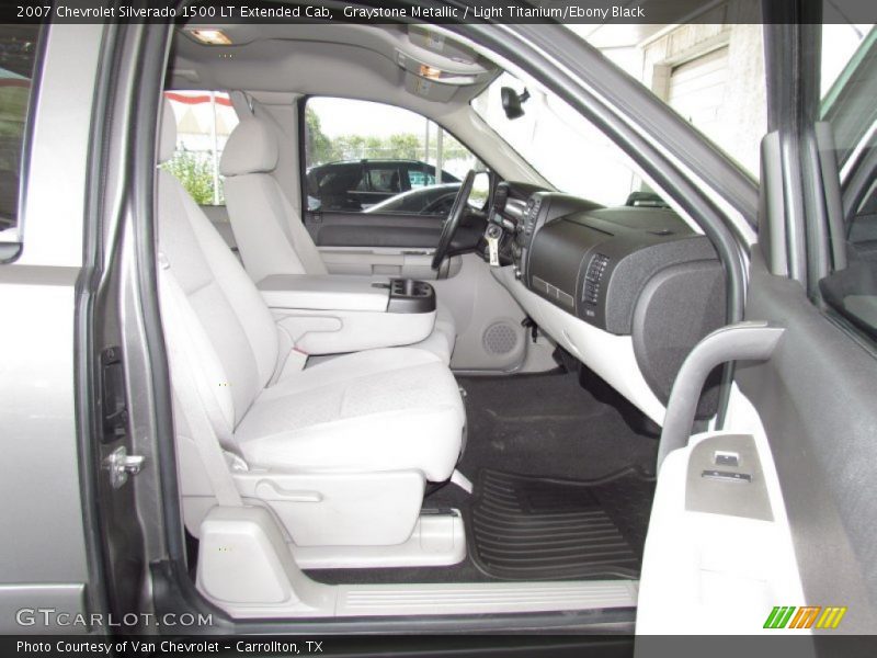 2007 Silverado 1500 LT Extended Cab Light Titanium/Ebony Black Interior