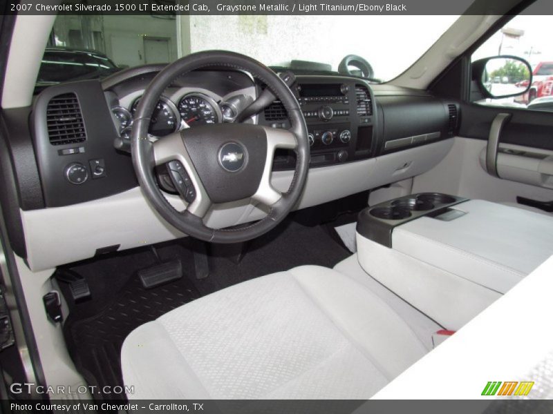 Light Titanium/Ebony Black Interior - 2007 Silverado 1500 LT Extended Cab 