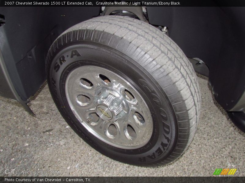 Graystone Metallic / Light Titanium/Ebony Black 2007 Chevrolet Silverado 1500 LT Extended Cab