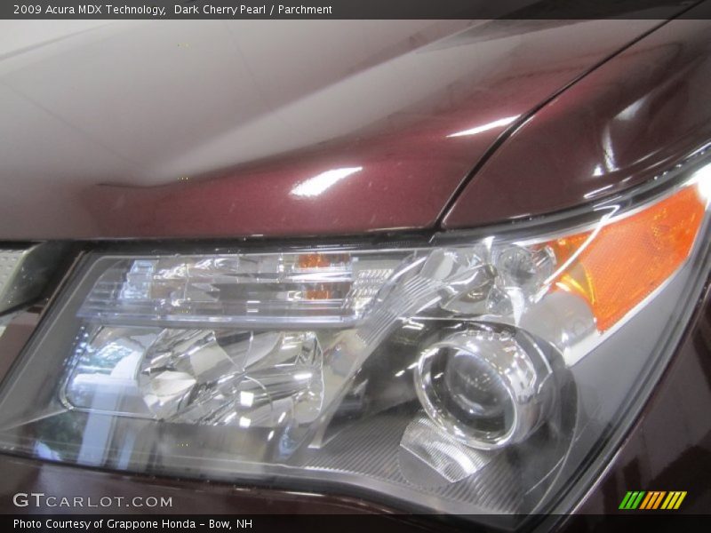 Dark Cherry Pearl / Parchment 2009 Acura MDX Technology