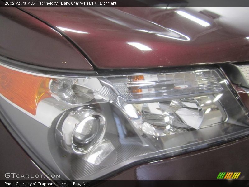 Dark Cherry Pearl / Parchment 2009 Acura MDX Technology