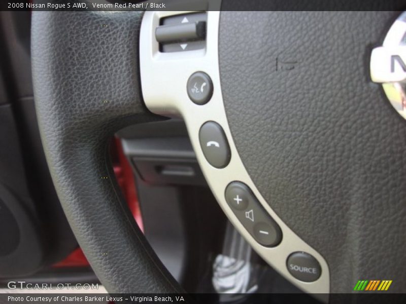 Venom Red Pearl / Black 2008 Nissan Rogue S AWD