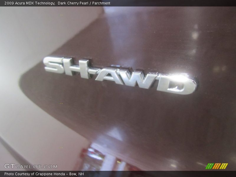 Dark Cherry Pearl / Parchment 2009 Acura MDX Technology