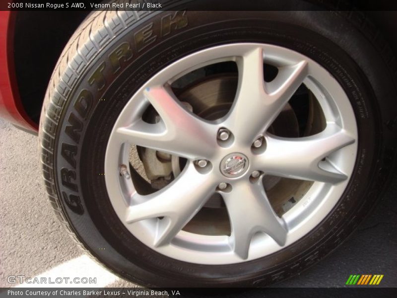Venom Red Pearl / Black 2008 Nissan Rogue S AWD