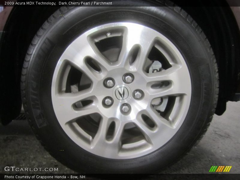 Dark Cherry Pearl / Parchment 2009 Acura MDX Technology