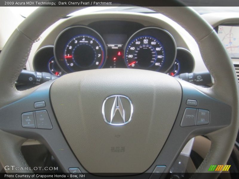Dark Cherry Pearl / Parchment 2009 Acura MDX Technology