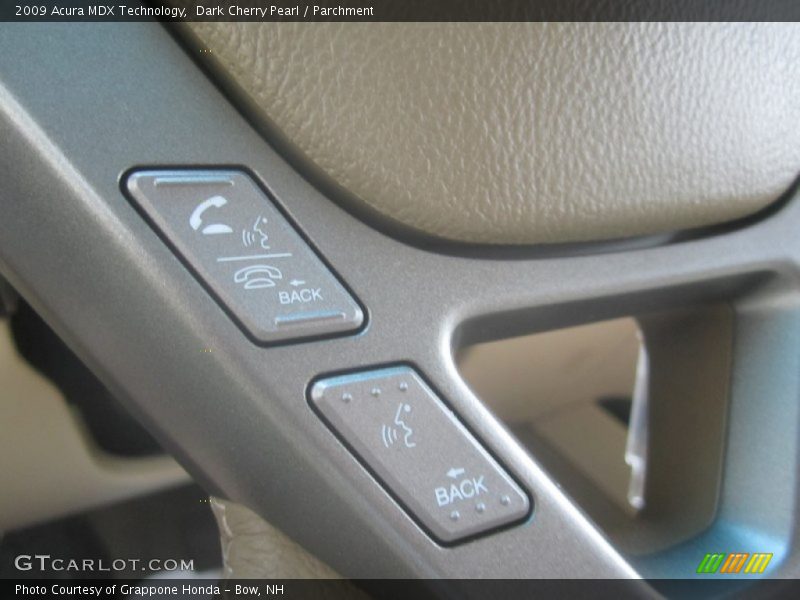 Dark Cherry Pearl / Parchment 2009 Acura MDX Technology