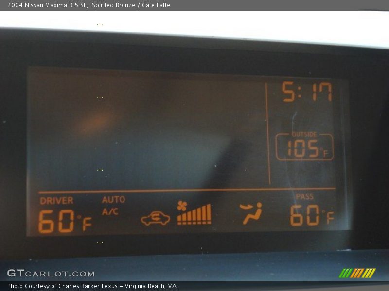 Spirited Bronze / Cafe Latte 2004 Nissan Maxima 3.5 SL