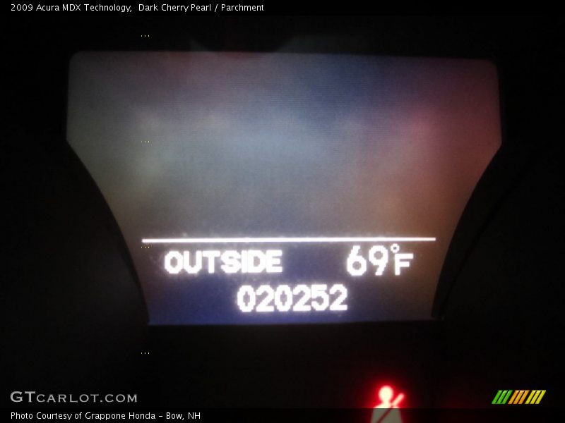 Dark Cherry Pearl / Parchment 2009 Acura MDX Technology