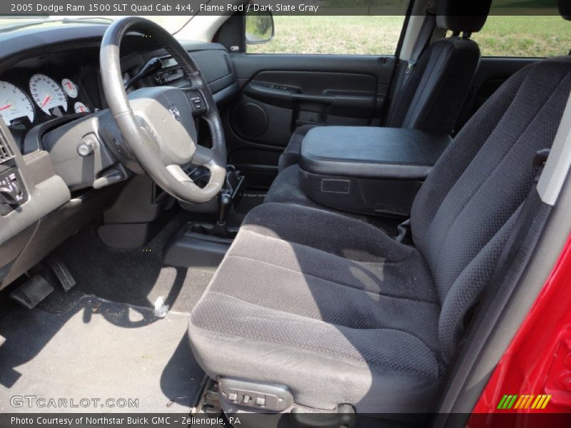 Flame Red / Dark Slate Gray 2005 Dodge Ram 1500 SLT Quad Cab 4x4