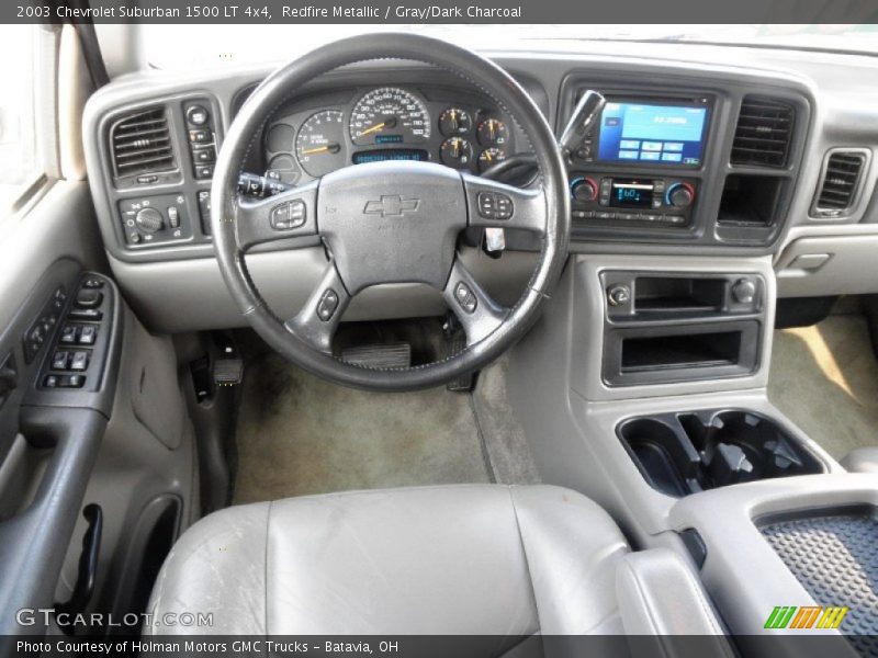 Redfire Metallic / Gray/Dark Charcoal 2003 Chevrolet Suburban 1500 LT 4x4