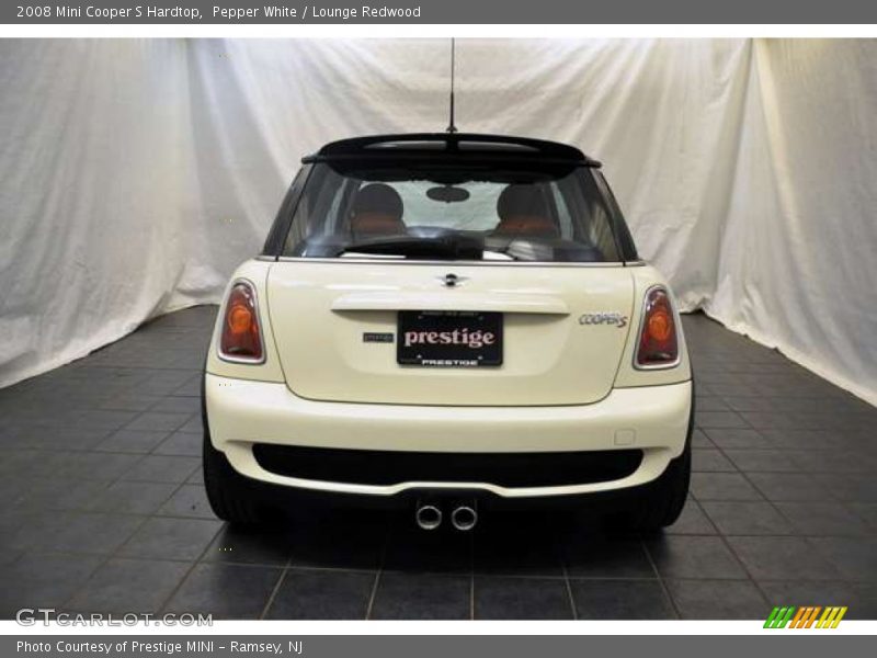 Pepper White / Lounge Redwood 2008 Mini Cooper S Hardtop