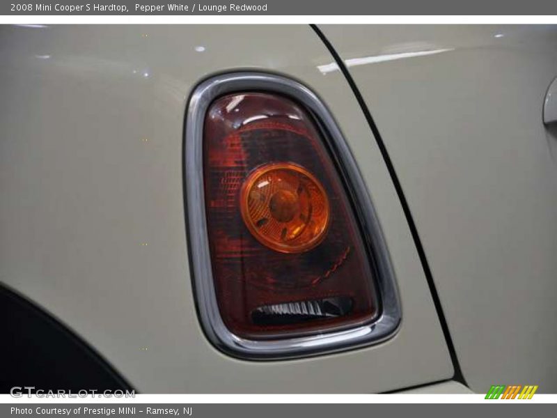 Pepper White / Lounge Redwood 2008 Mini Cooper S Hardtop