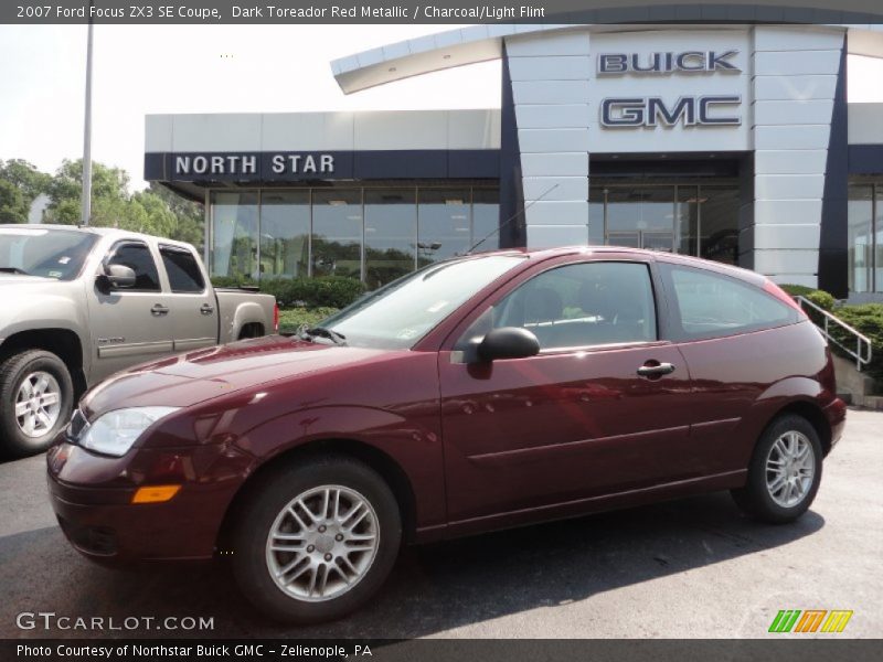 Dark Toreador Red Metallic / Charcoal/Light Flint 2007 Ford Focus ZX3 SE Coupe