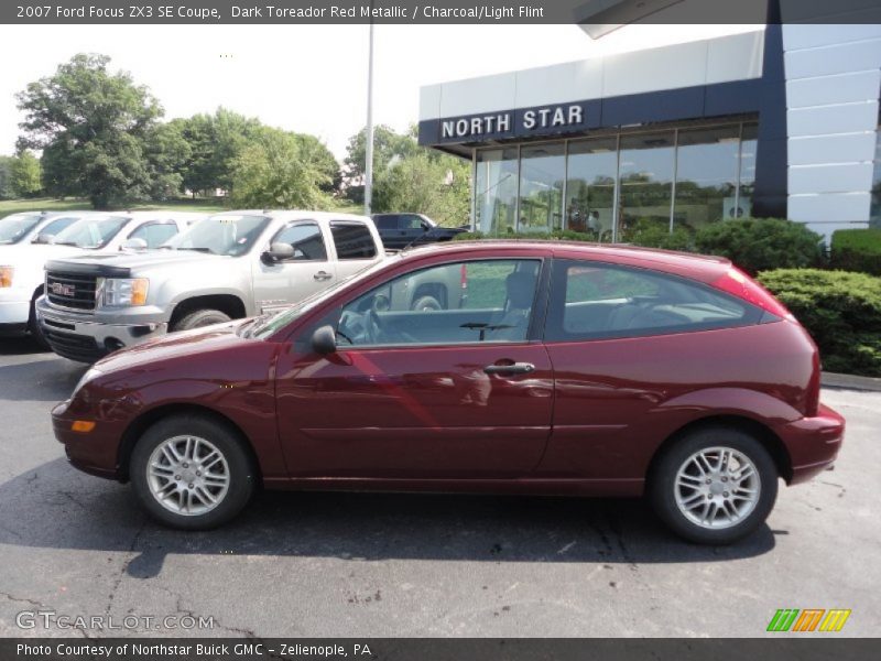 Dark Toreador Red Metallic / Charcoal/Light Flint 2007 Ford Focus ZX3 SE Coupe