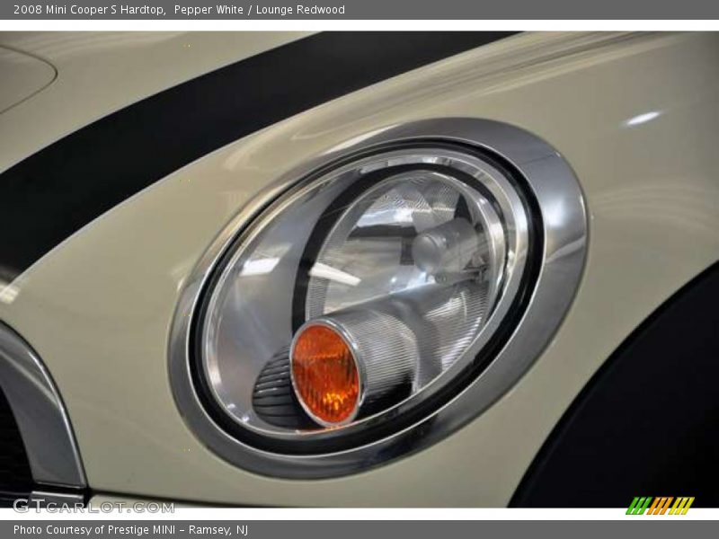 Pepper White / Lounge Redwood 2008 Mini Cooper S Hardtop