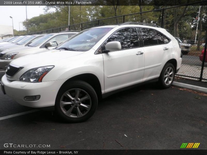 Crystal White Mica / Parchment 2009 Lexus RX 350 AWD