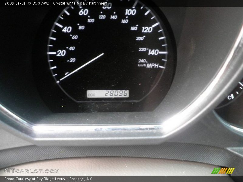 Crystal White Mica / Parchment 2009 Lexus RX 350 AWD