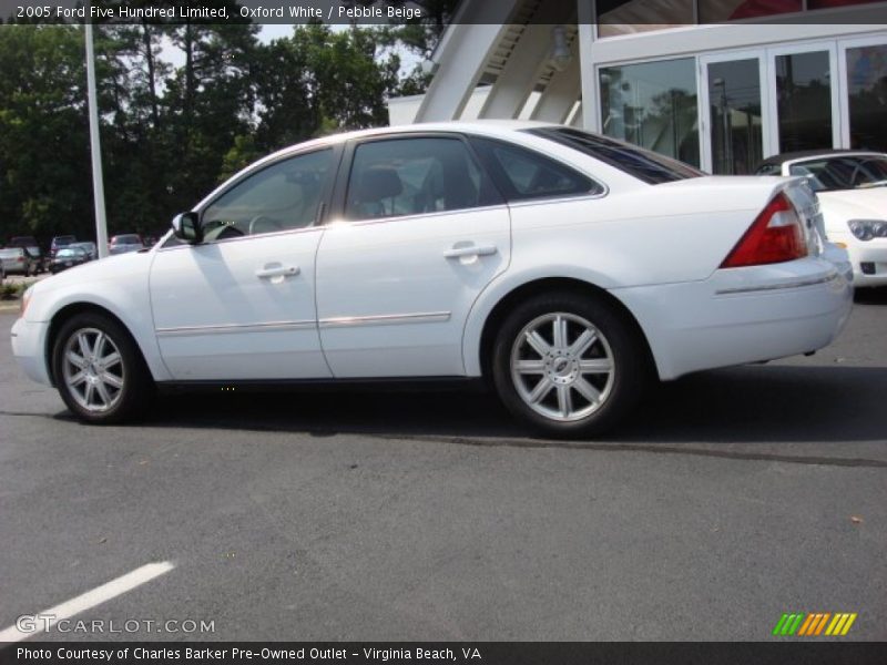 Oxford White / Pebble Beige 2005 Ford Five Hundred Limited