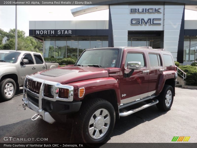 Sonoma Red Metallic / Ebony Black 2008 Hummer H3 Alpha