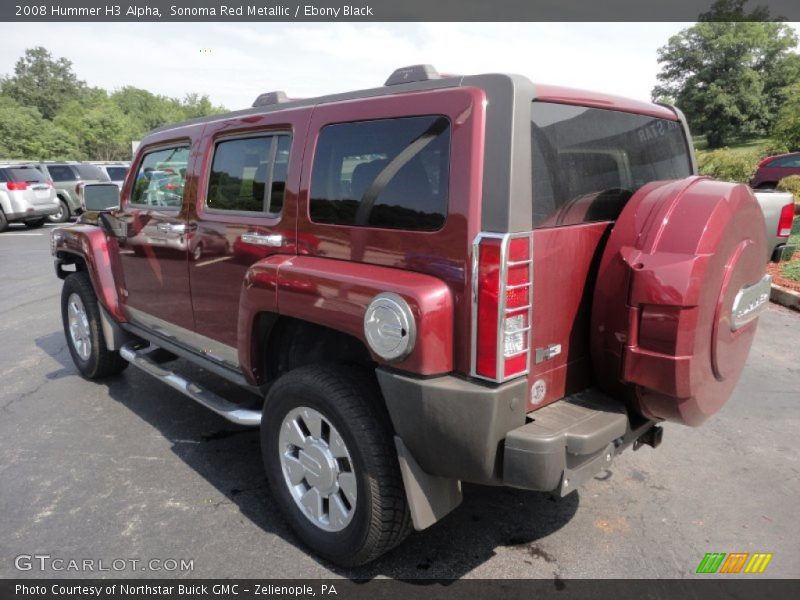 Sonoma Red Metallic / Ebony Black 2008 Hummer H3 Alpha