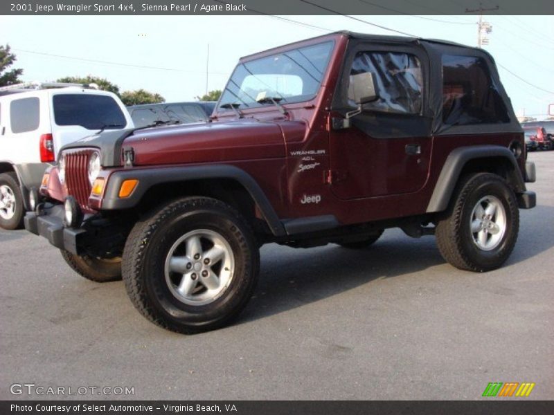 Sienna Pearl / Agate Black 2001 Jeep Wrangler Sport 4x4