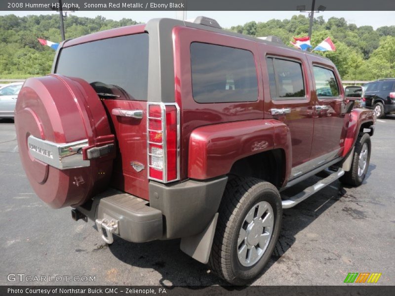 Sonoma Red Metallic / Ebony Black 2008 Hummer H3 Alpha