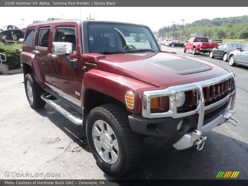 Sonoma Red Metallic / Ebony Black 2008 Hummer H3 Alpha