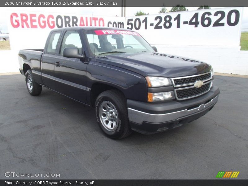 Black / Tan 2006 Chevrolet Silverado 1500 LS Extended Cab