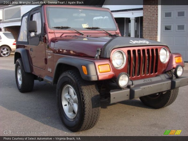 Sienna Pearl / Agate Black 2001 Jeep Wrangler Sport 4x4