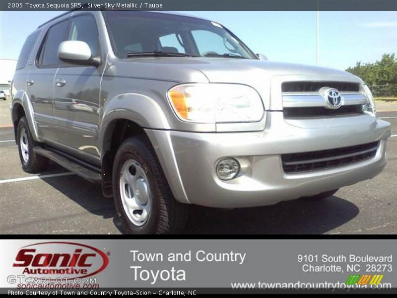 Silver Sky Metallic / Taupe 2005 Toyota Sequoia SR5